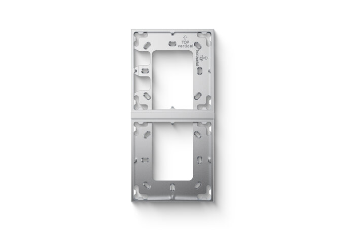 Loxone Mounting Frame 2-Way Silver