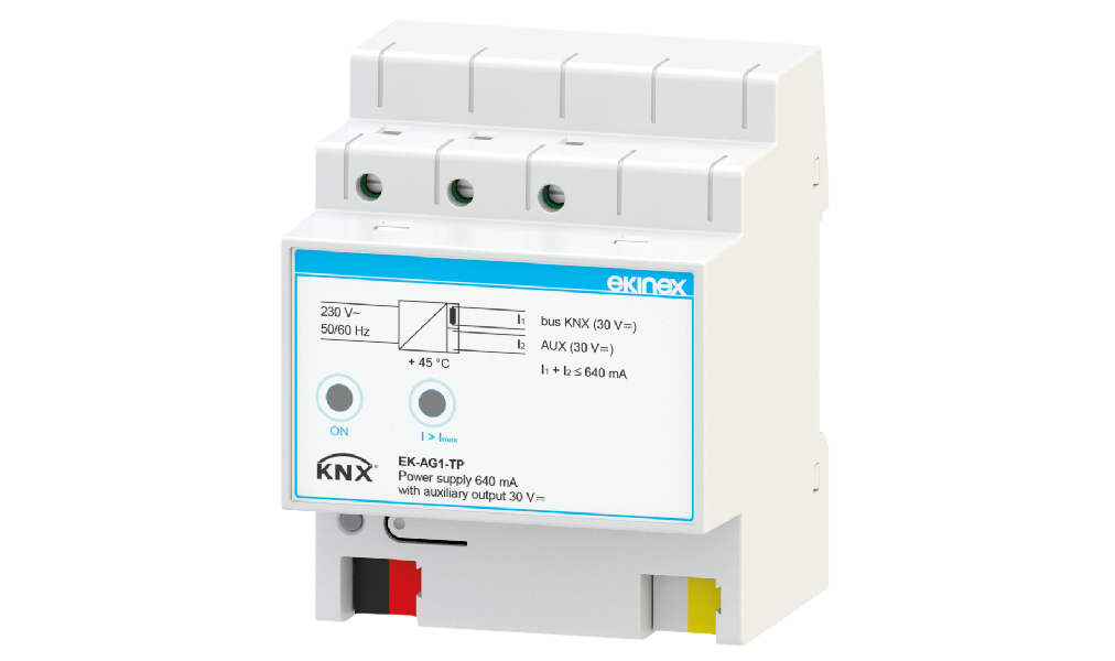 Ekinex Bus supply unit 640 mA with 30 Vdc auxiliary output