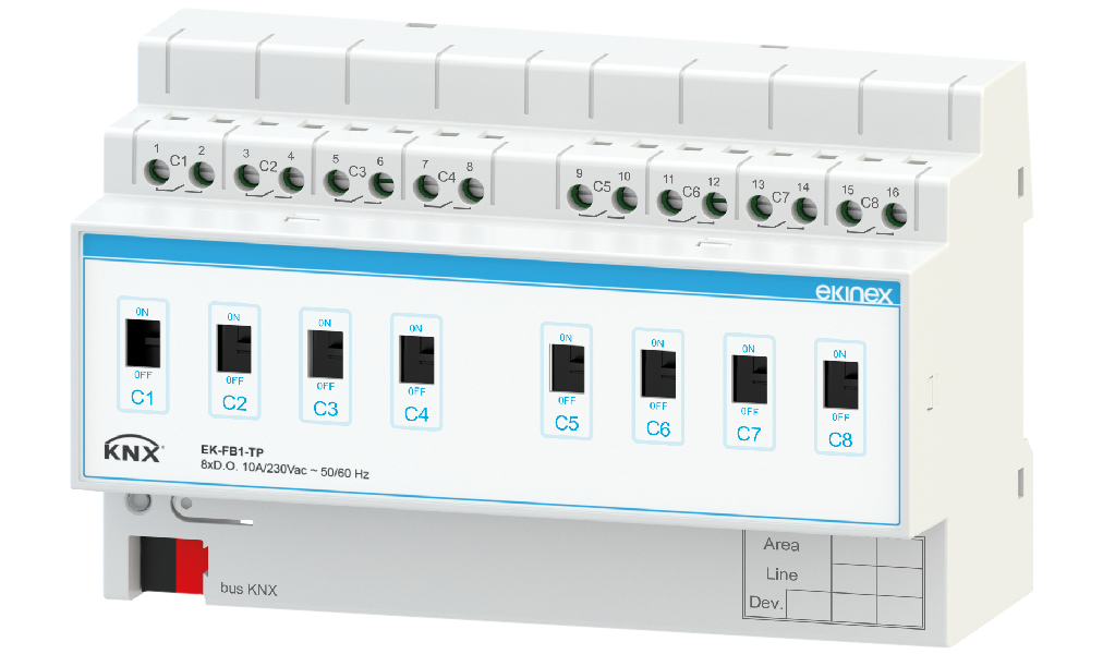 Ekinex 8-fold binary output · Կառավարման սարք