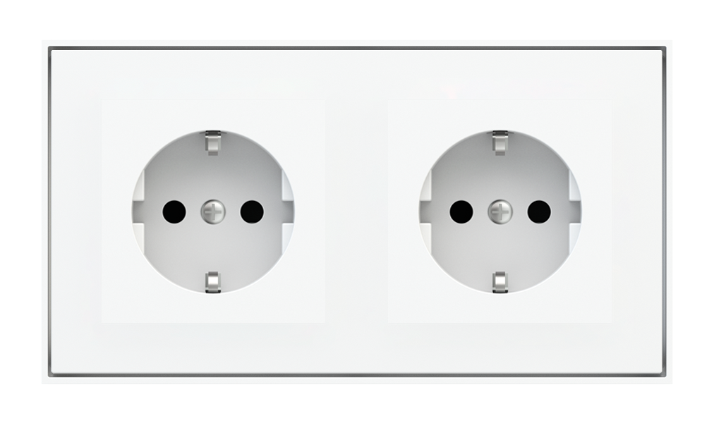 Ekinex Socket point for 2-fold plate (55x55 mm modules) - Schuko · Устройство управления
