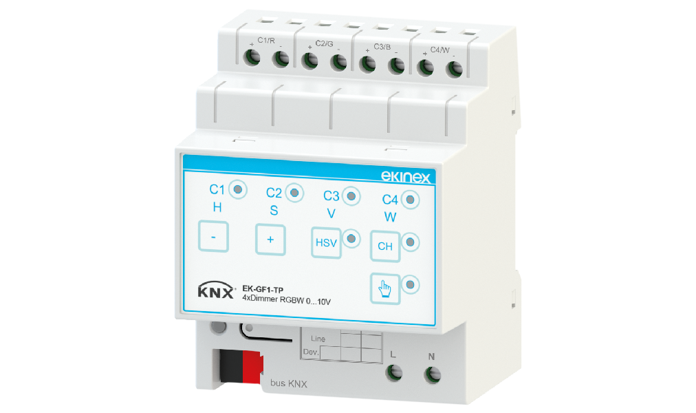 Ekinex 4-fold 0-10 V actuator · Устройство управления