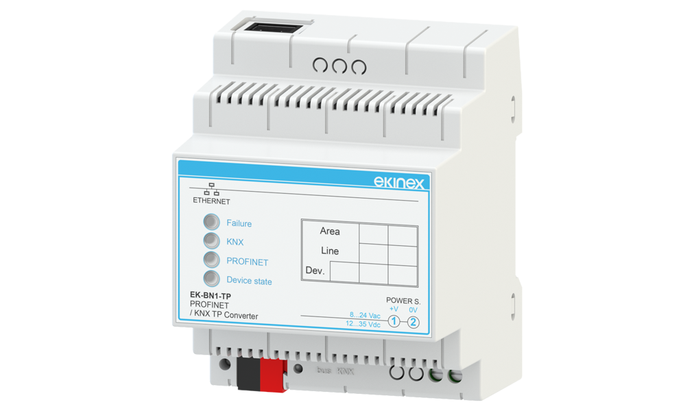 Ekinex PROFINET - KNX gateway · Կառավարման սարք