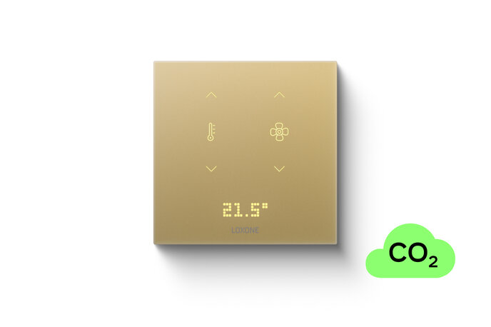 Loxone Touch Pure Flex 24V CO2 Air Gold · Устройство управления