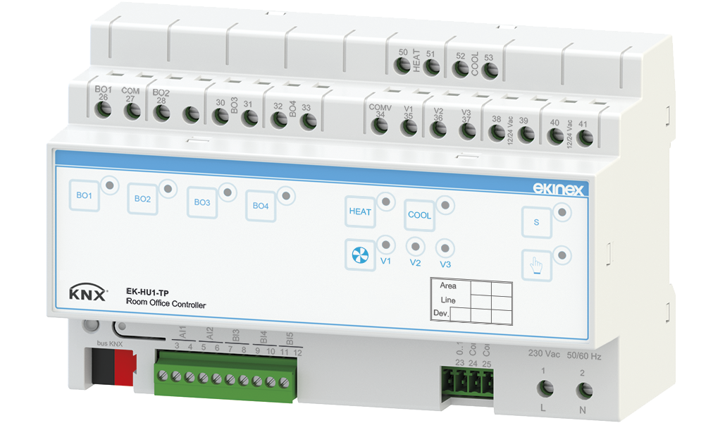 Ekinex Input/output module for office applications · Կառավարման սարք