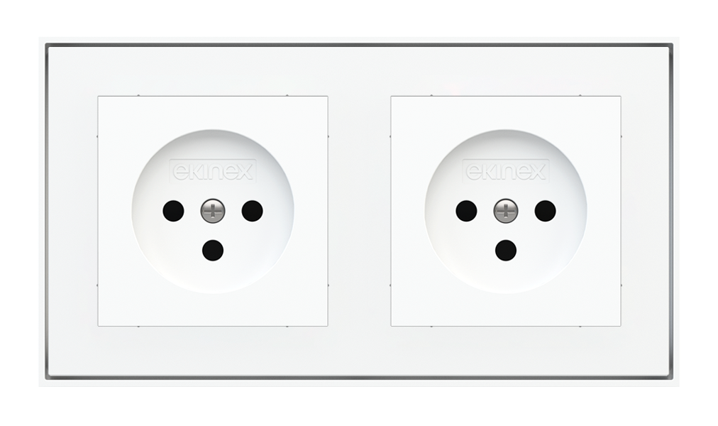 Ekinex Socket point for 2-fold plate (55x55 mm modules) - IL · Կառավարման սարք