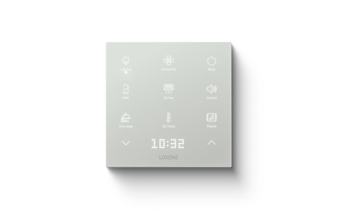 Loxone Touch Pure Flex 24V Air Velvet White · Կառավարման սարք