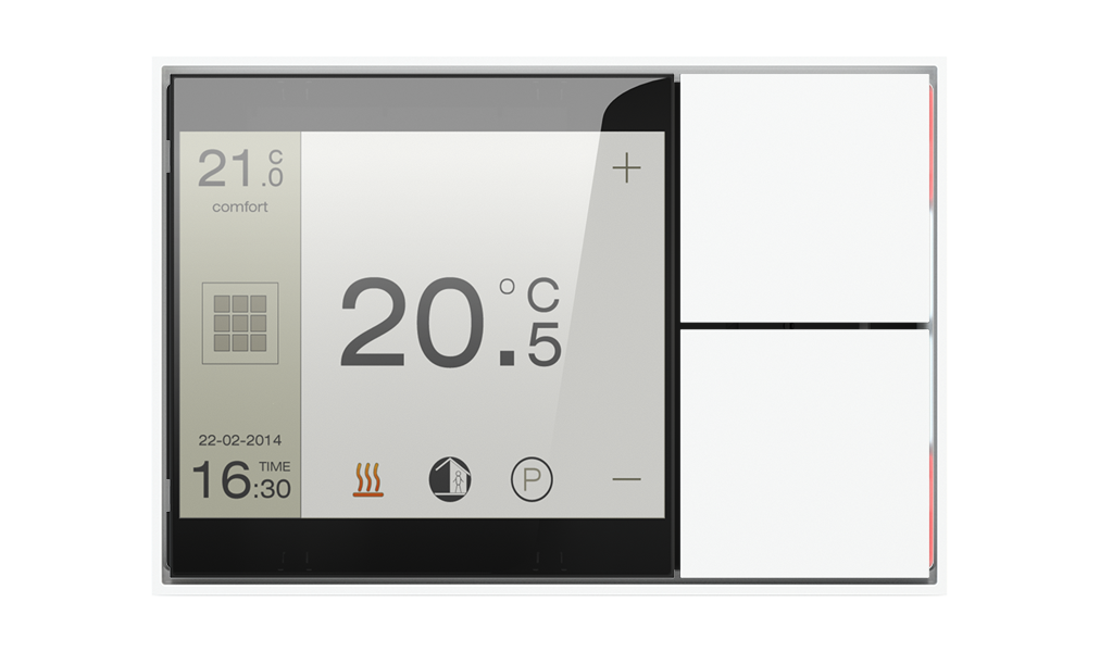 Ekinex FF · Touch&See display with 2-fold pushbutton · Կառավարման սարք