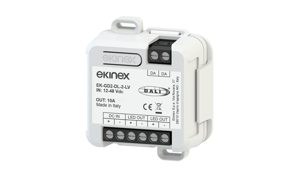 Ekinex DALI Dimmer 12/48 Vdc 2-channels