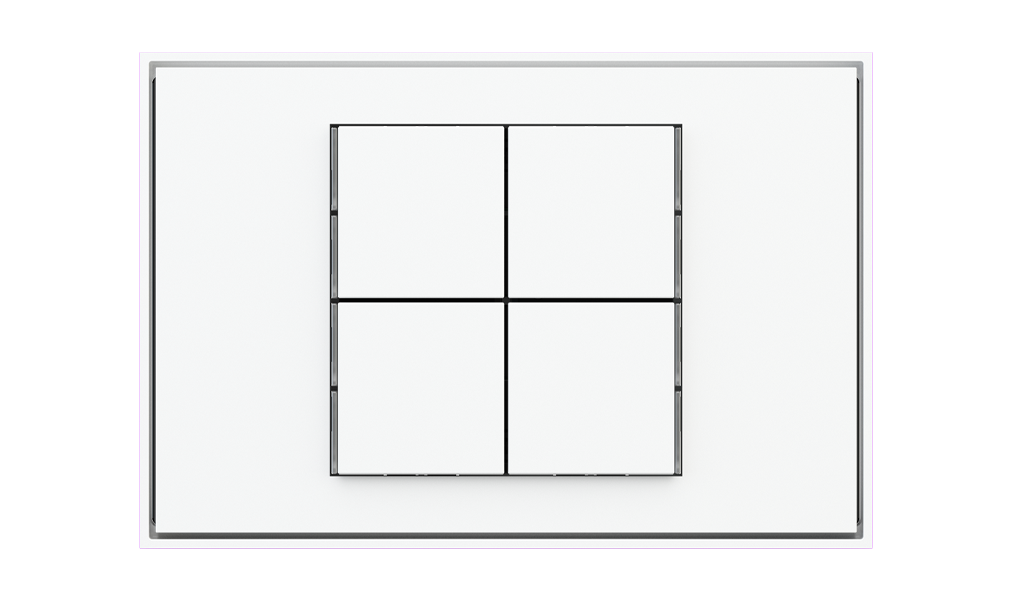 Ekinex 71 · Basic Pushbutton for rectangular wall-box (NO LED) · Устройство управления