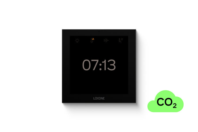 Loxone Touch Pure Display CO2 Tree · Կառավարման սարք